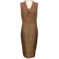 Load image into Gallery viewer, Akris Bronze Silk Shimmer Sleeveless Dress