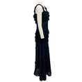 Load image into Gallery viewer, Chanel Navy Blue Vintage 2002 Silk Chiffon Maxi Cocktail Dress