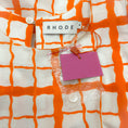 Load image into Gallery viewer, Rhode Orange / White Cotton Ravello Claude Midi Dress