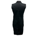 Load image into Gallery viewer, Celine Black / Gold Button-front Sleeveless Collared Cotton Dress