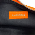 Load image into Gallery viewer, Balenciaga Orange Croc Embossed Leather Le Cagole XS Shoulder Bag