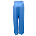 Load image into Gallery viewer, Alexander McQueen Turquoise 2023 Pleat Front High Waist Wide Leg Trousers
