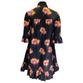 Load image into Gallery viewer, Jonathan Cohen Black Multi Floral Printed Tie-Neck Cotton Dress