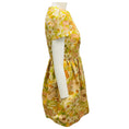 Load image into Gallery viewer, Zimmermann Yellow / Green / Orange / Gold Metallic Short Sleeved Floral Shimmer Mini Dress