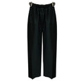 Load image into Gallery viewer, Loewe Black Belted Wool and Silk Wide Leg Trousers