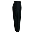 Load image into Gallery viewer, Loewe Black Belted Wool and Silk Wide Leg Trousers