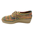 Load image into Gallery viewer, Robert Clergerie Multi Paille Mix Pastel Lisa Raffia Derby Platform Shoes