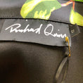 Load image into Gallery viewer, Richard Quinn Black Multi Floral Printed Belted Long Sleeved Button-down Silk Dress