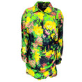 Load image into Gallery viewer, Richard Quinn Black Multi Floral Printed Belted Long Sleeved Button-down Silk Dress