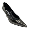 Load image into Gallery viewer, Manolo Blahnik Gunmetal Anthracite Pointed Toe Patent Leather Pumps