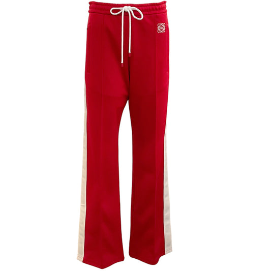 Loewe Red Jersey Anagram Embroidered Track Pants