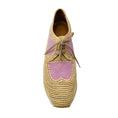 Load image into Gallery viewer, Robert Clergerie Natural / Pink Suede and Raffia Derby Platform Shoes