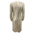Load image into Gallery viewer, Naeem Khan Gold / Silver Metallic Sequined Cocktail Dress