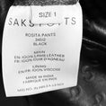 Load image into Gallery viewer, Saks Potts Black Lamb Leather Rosita Pants