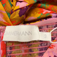 Load image into Gallery viewer, Zimmermann Mustard Multi Floral Violet Twist Front Mini Dress