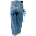 Load image into Gallery viewer, Fendi Cropped Cuffed Jeans with Side Laced Ribbon Detail