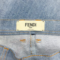 Load image into Gallery viewer, Fendi Cropped Cuffed Jeans with Side Laced Ribbon Detail