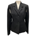 Load image into Gallery viewer, Ferragamo Black Tailored Two Way Wool Suit Jacket