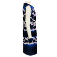 Load image into Gallery viewer, Yigal Azrouel Blue Multi Bajam Daisy Trellis Burn Out Dress