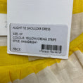 Load image into Gallery viewer, Zimmermann Yellow / Cream Stripe Alight Tie Shoulder Dress