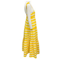 Load image into Gallery viewer, Zimmermann Yellow / Cream Stripe Alight Tie Shoulder Dress