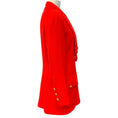 Load image into Gallery viewer, Chanel Vintage 1992 Red Wool Tweed Jacket with Attached Scarf
