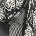 Load image into Gallery viewer, Balmain Black / White Python Jacquard Knitted Skater Dress