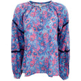 Load image into Gallery viewer, Chufy Blue / Pink Floral Print Blouse
