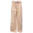 Load image into Gallery viewer, Jil Sander Light Pink 2021 Belted Pleated Cotton Canvas Straight Leg Pants