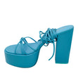Load image into Gallery viewer, Paris Texas Light Blue Turquoise Malena High Sandals