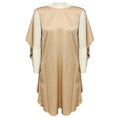 Load image into Gallery viewer, Stella McCartney Champagne Beige Desert Draped Back Sleeveless Dress