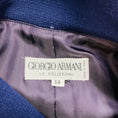 Load image into Gallery viewer, Giorgio Armani Le Collezioni Vintage Indigo Wool Mid Length Coat