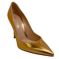 Load image into Gallery viewer, Ginvito Rossi Gold Metallic Leather Pumps
