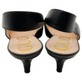 Load image into Gallery viewer, Gucci Black Leather Zumi Slingback Kitten Heel Pumps
