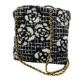 Load image into Gallery viewer, Chanel 2022 Black / White / Gold Hardware Camellia Hobo Bag