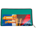 Load image into Gallery viewer, Balenciaga Green Multi Leather Paris Bazar Wallet