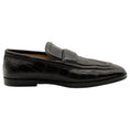 Load image into Gallery viewer, Bottega Veneta Brown Alligator Embossed Leather Loafers