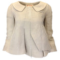 Load image into Gallery viewer, Marni Taupe Collared Full Zip Crinkled Linen Jacket
