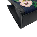 Load image into Gallery viewer, Gucci Dark Blue Denim Pearl Embellishment Tiger Embroidered Tote Bag