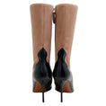 Load image into Gallery viewer, Alaia Nude Suede / Black Patent Short Boot 90