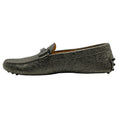 Load image into Gallery viewer, Tod's Crackled Metallic Silver Gommino Double T Loafers