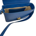 Load image into Gallery viewer, Chloe Blue Leather Mini C Shoulder Bag with Gold Hardware