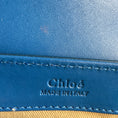 Load image into Gallery viewer, Chloe Blue Leather Mini C Shoulder Bag with Gold Hardware