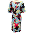 Load image into Gallery viewer, Dries van Noten Light Blue Multi Printed Midi Dress