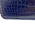 Load image into Gallery viewer, Kwanpen Navy Blue Alligator Continental Wallet