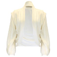 Load image into Gallery viewer, Balenciaga Ivory Draped Open Jersey Jacket
