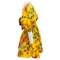 Load image into Gallery viewer, Zimmermann Yellow Multicolor Tropicana Floral Printed Linen Cut Out Mini Dress