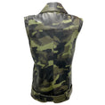 Load image into Gallery viewer, Michael Kors Collection Olive Multi Camo Lambskin Leather Vest