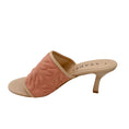 Load image into Gallery viewer, Casadei Peach Textured Scuba Mule Sandals