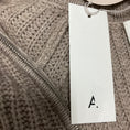 Load image into Gallery viewer, Allude Beige Zip Front Wool and Cashmere Knit Sweater